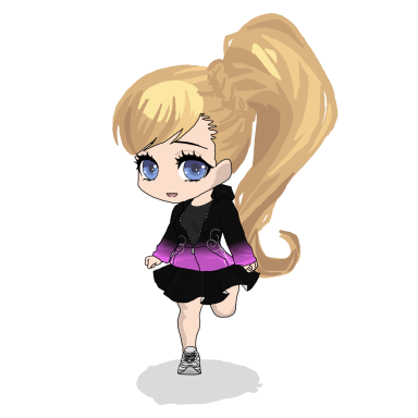 Cartoon Style Girl in Starlight Dance Academy Shirt